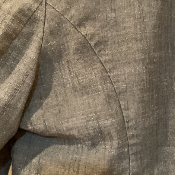 Women's Gray Ruffled Jacket - Picture 8 of 8